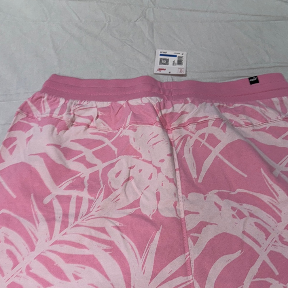 Puma Pink Leaf Print Skirt - Picture 7 of 9